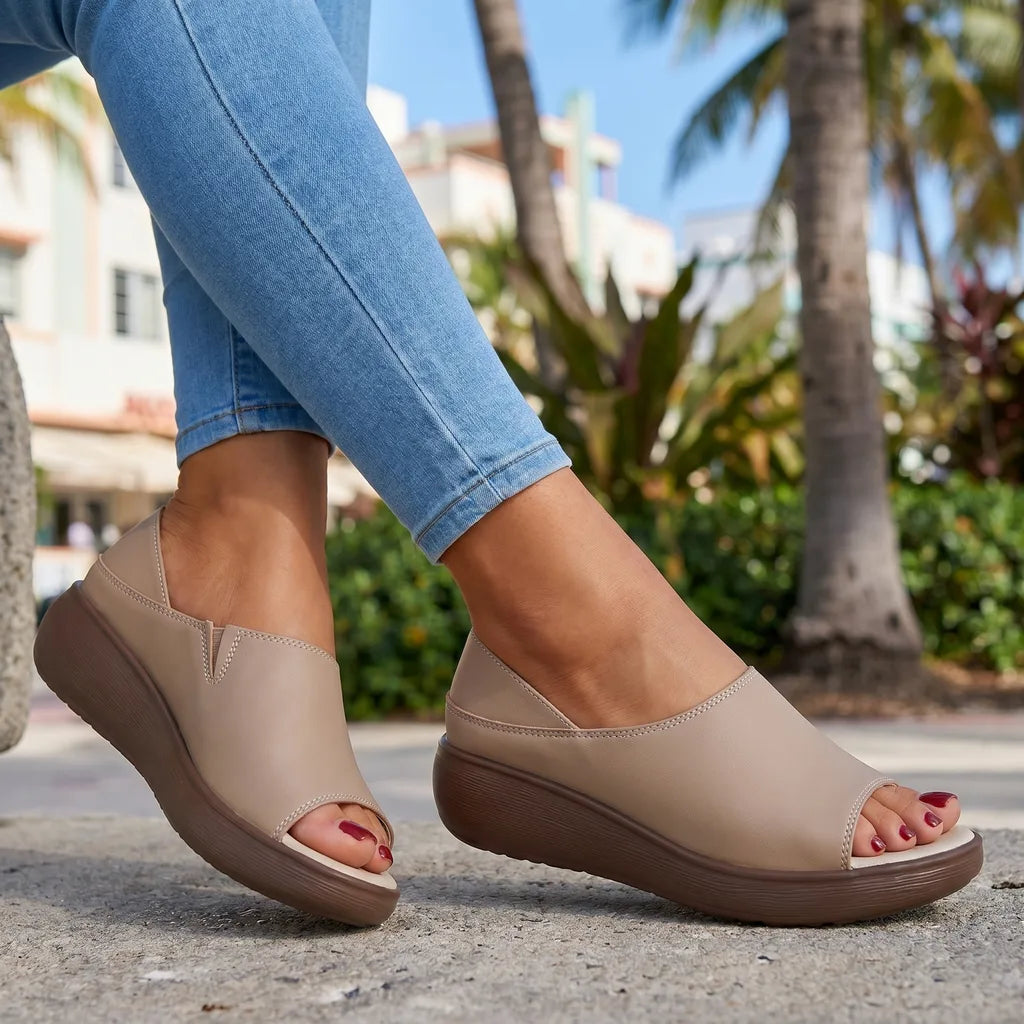 Marina Open-Toe Platform Sandals