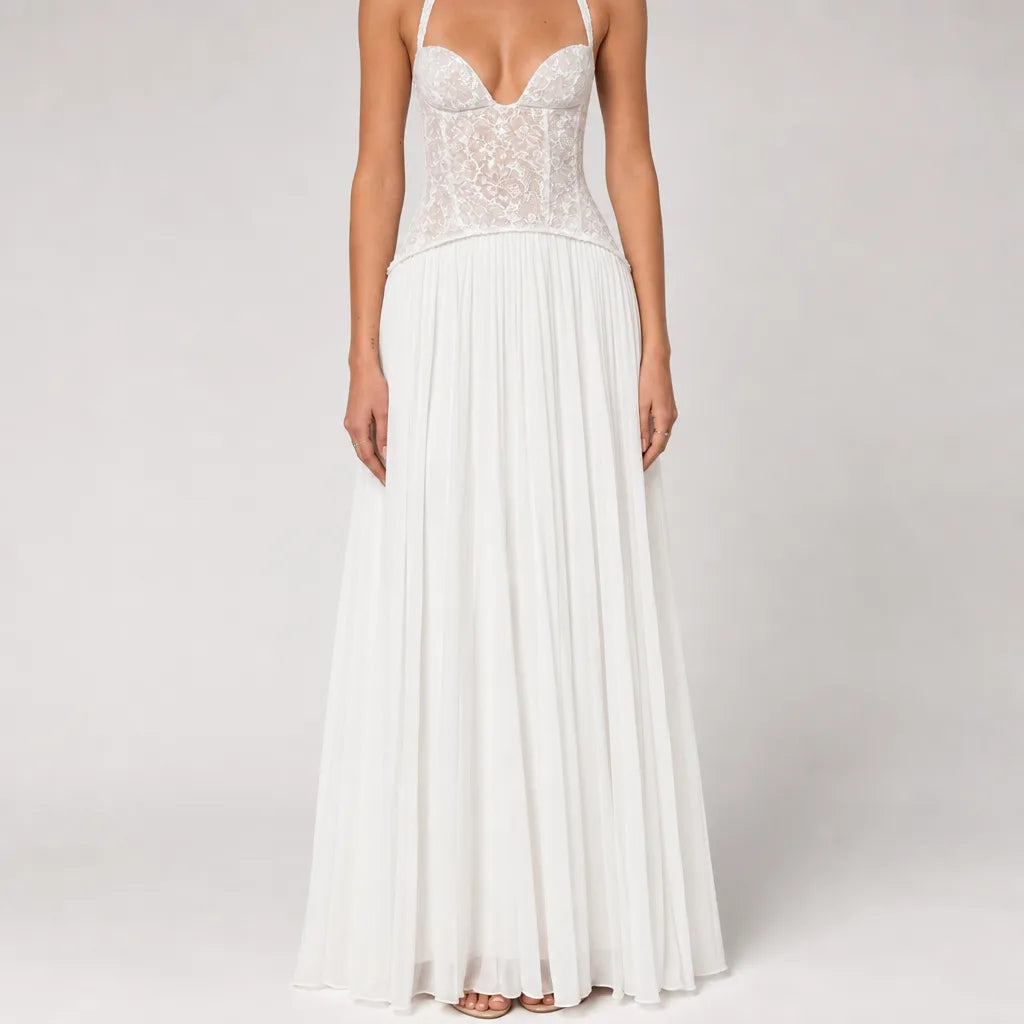 Marisol | Womens Homecoming Lace Maxi Dress
