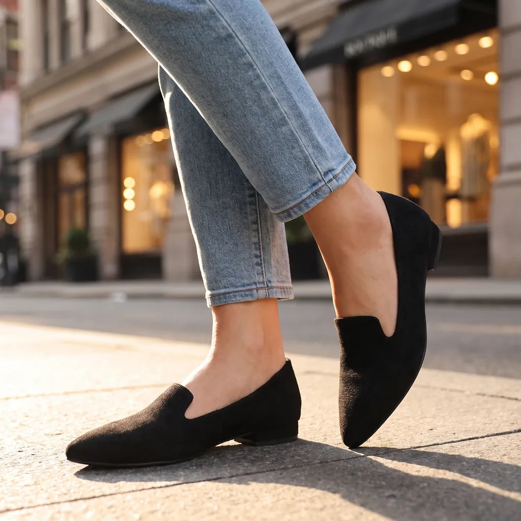 Marlena women's ballet flats by Qivii, slip-on style with a multi-color design, casual footwear for women, by Hudson Ridge.