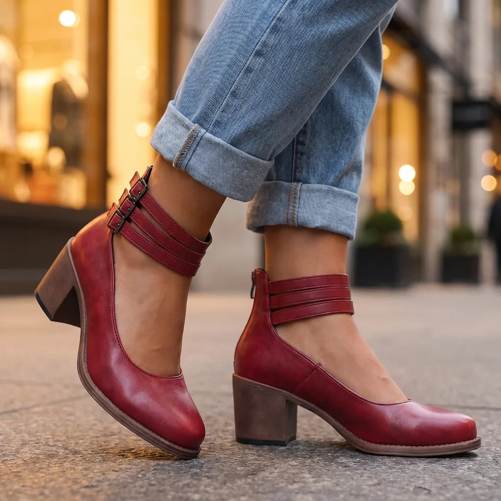 Marlow | Womens Fall Ankle Strap Booties