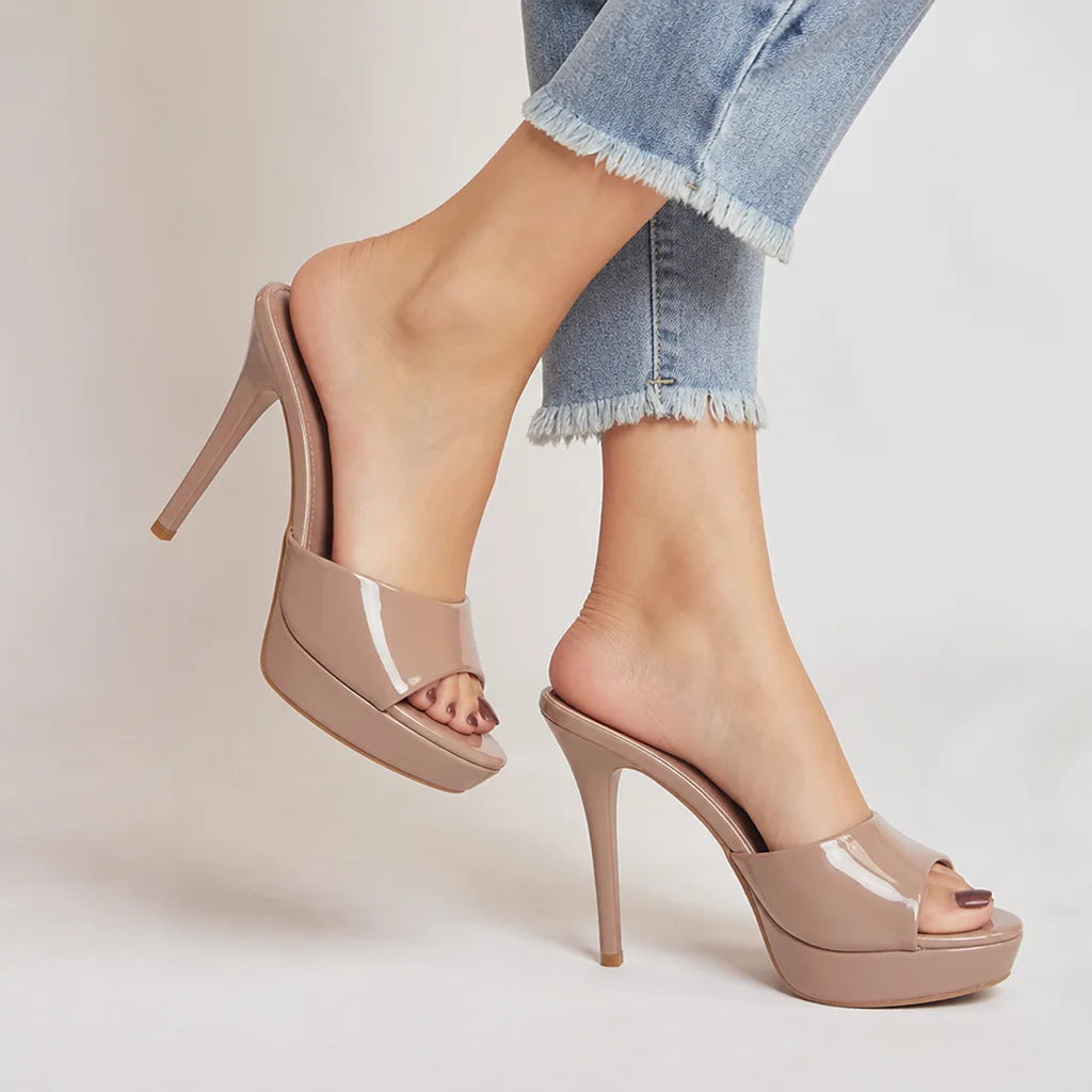 Martha Platform Mule Heels