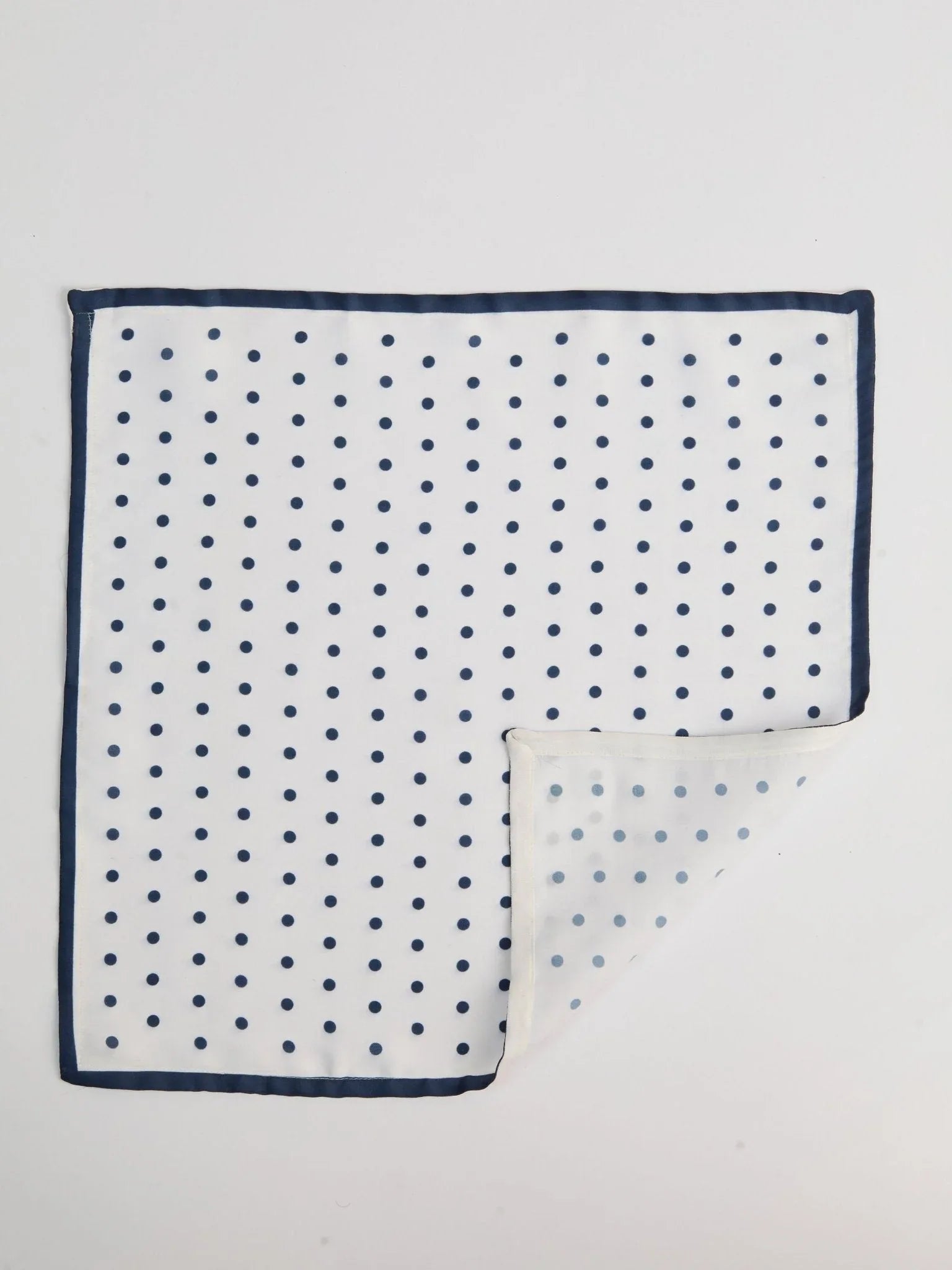Men's Blue Printed Silk Pocket Square