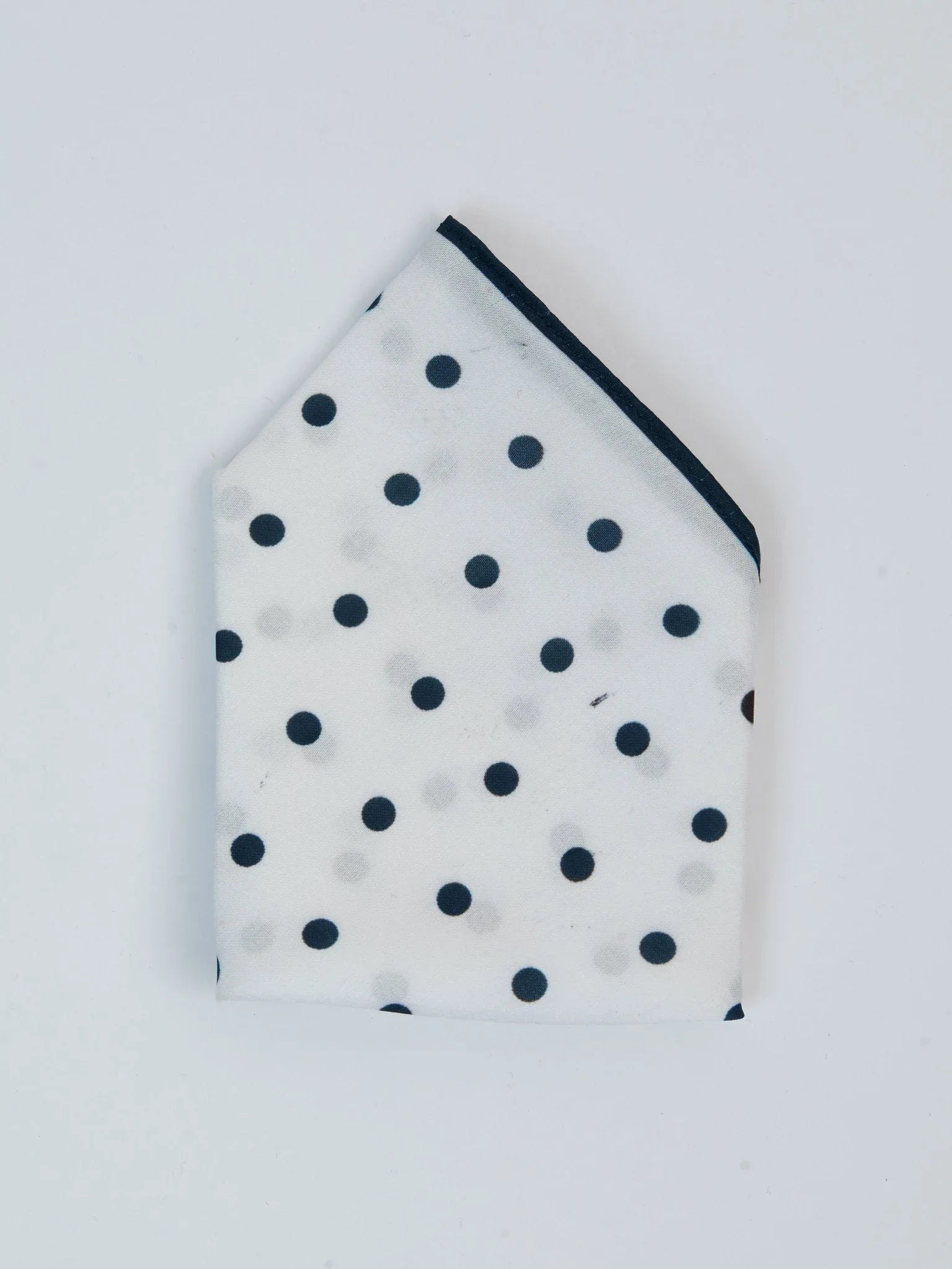 Men's Blue Printed Silk Pocket Square