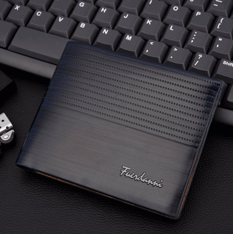 Men's Embossed Multi-Card Wallet  - By Qivii