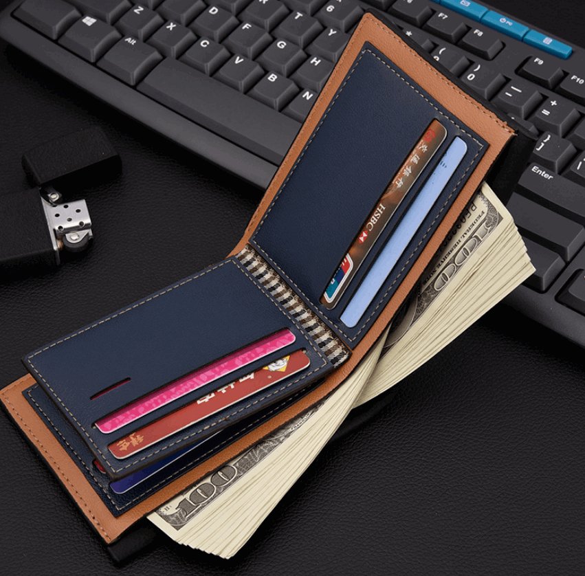 Men's Embossed Multi-Card Wallet  - By Qivii