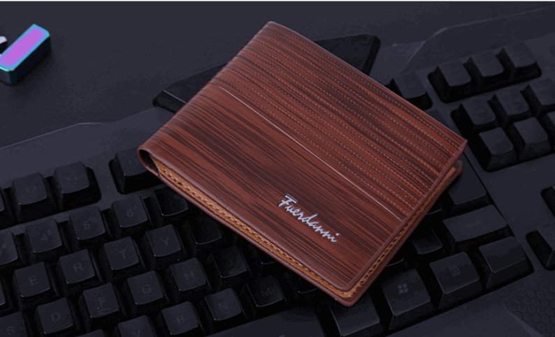Men's Embossed Multi-Card Wallet  - By Qivii