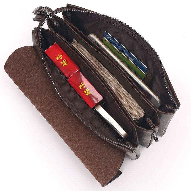 Men's Leather Business Carry Bag  - By Qivii