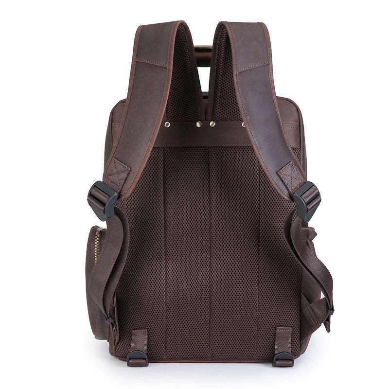 Men's Luxury Leather Camera Backpack  - By Qivii