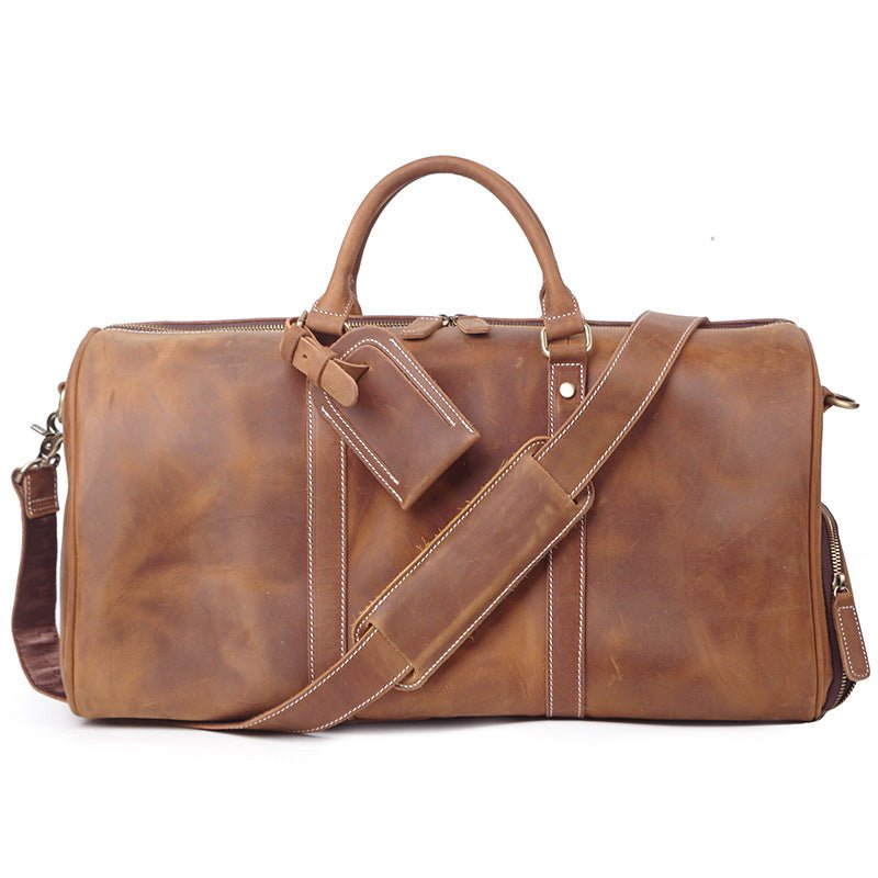 Men's Luxury Leather Retro Hand Luggage Bag  - By Qivii