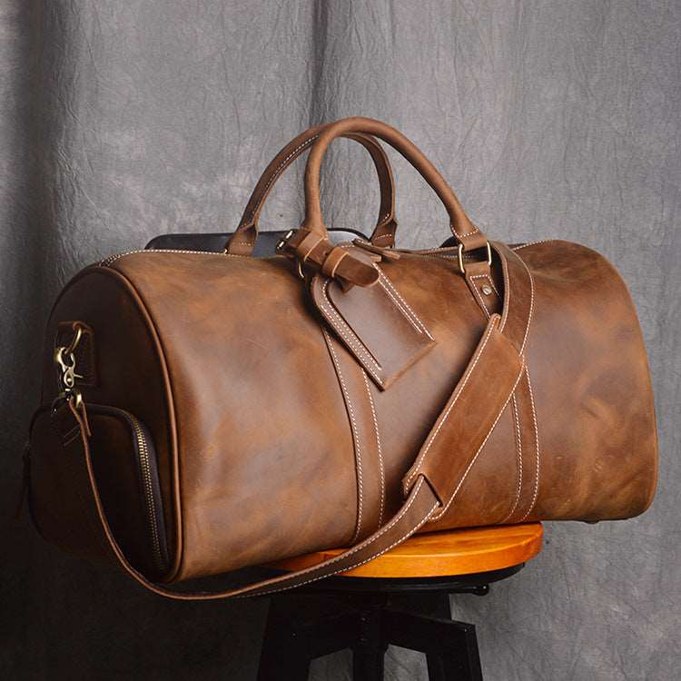 Men's Luxury Leather Retro Hand Luggage Bag  - By Qivii