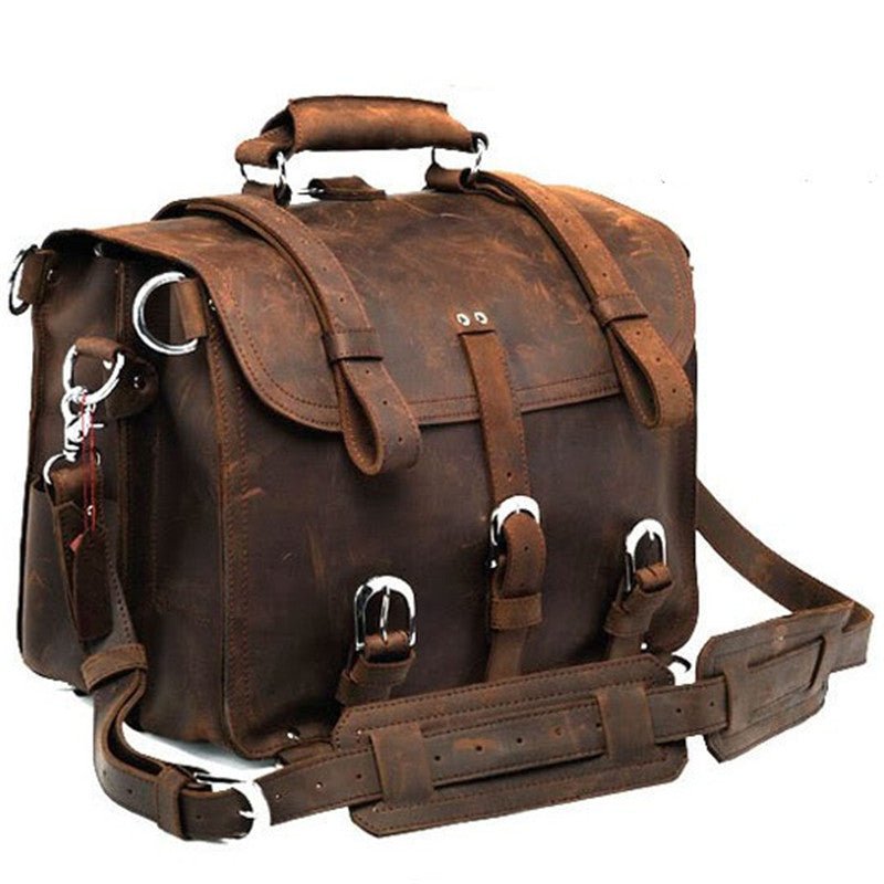 Men's Luxury Leather Travel Bag  - By Qivii