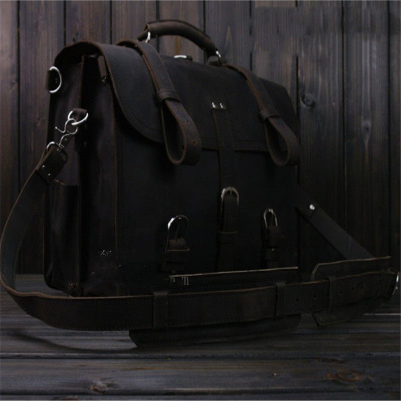 Men's Luxury Leather Travel Bag  - By Qivii