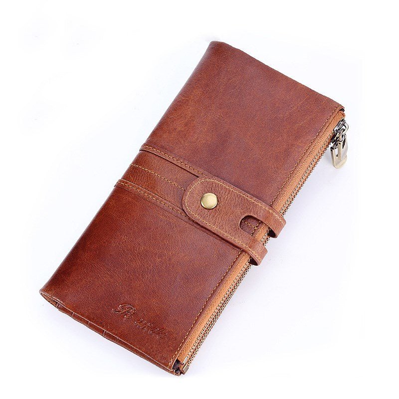 Men's Luxury Top Layer Cowhide Clutch  - By Qivii
