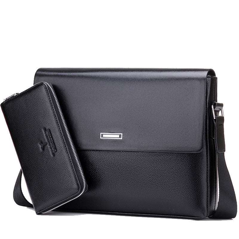 Men's Microfiber Synthetic Leather Messenger Bag  - By Qivii