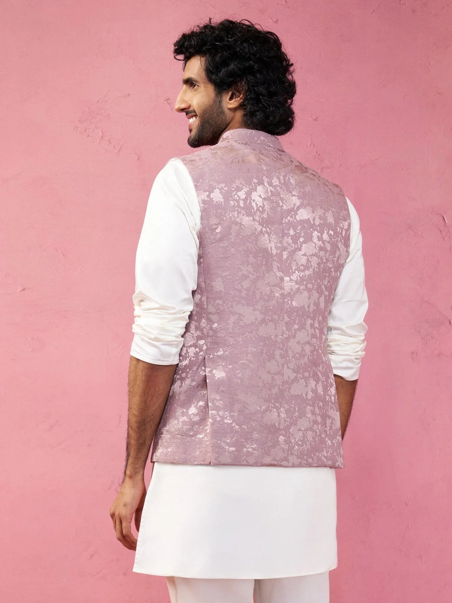Men's Onion Monty Jacquard Nehru Jacket
