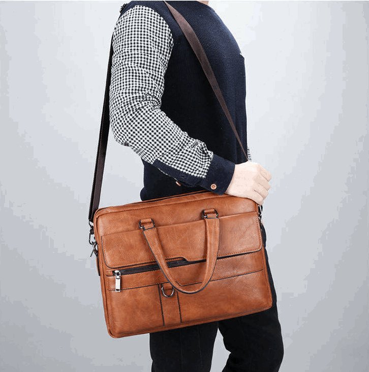 Men's Premium Business Synthetic Leather Bag  - By Qivii