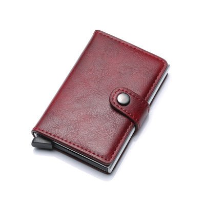 Men's RFID Anti-theft Aluminum Synthetic Leather Wallet  - By Qivii