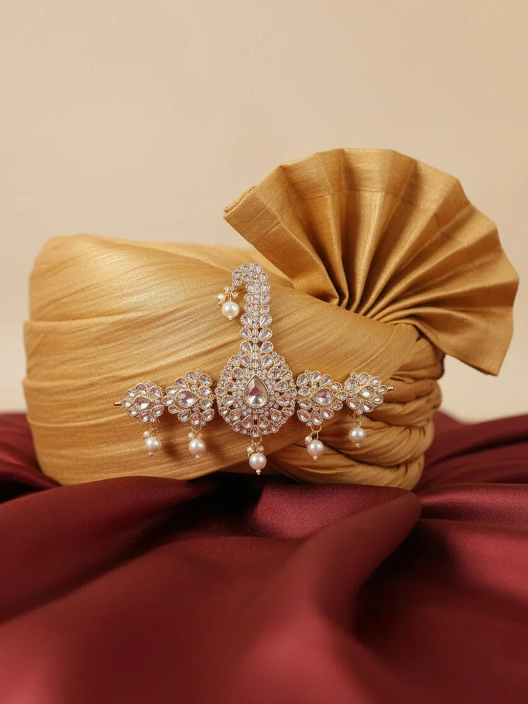 Men's Silver Kundan Polki Kalangi
