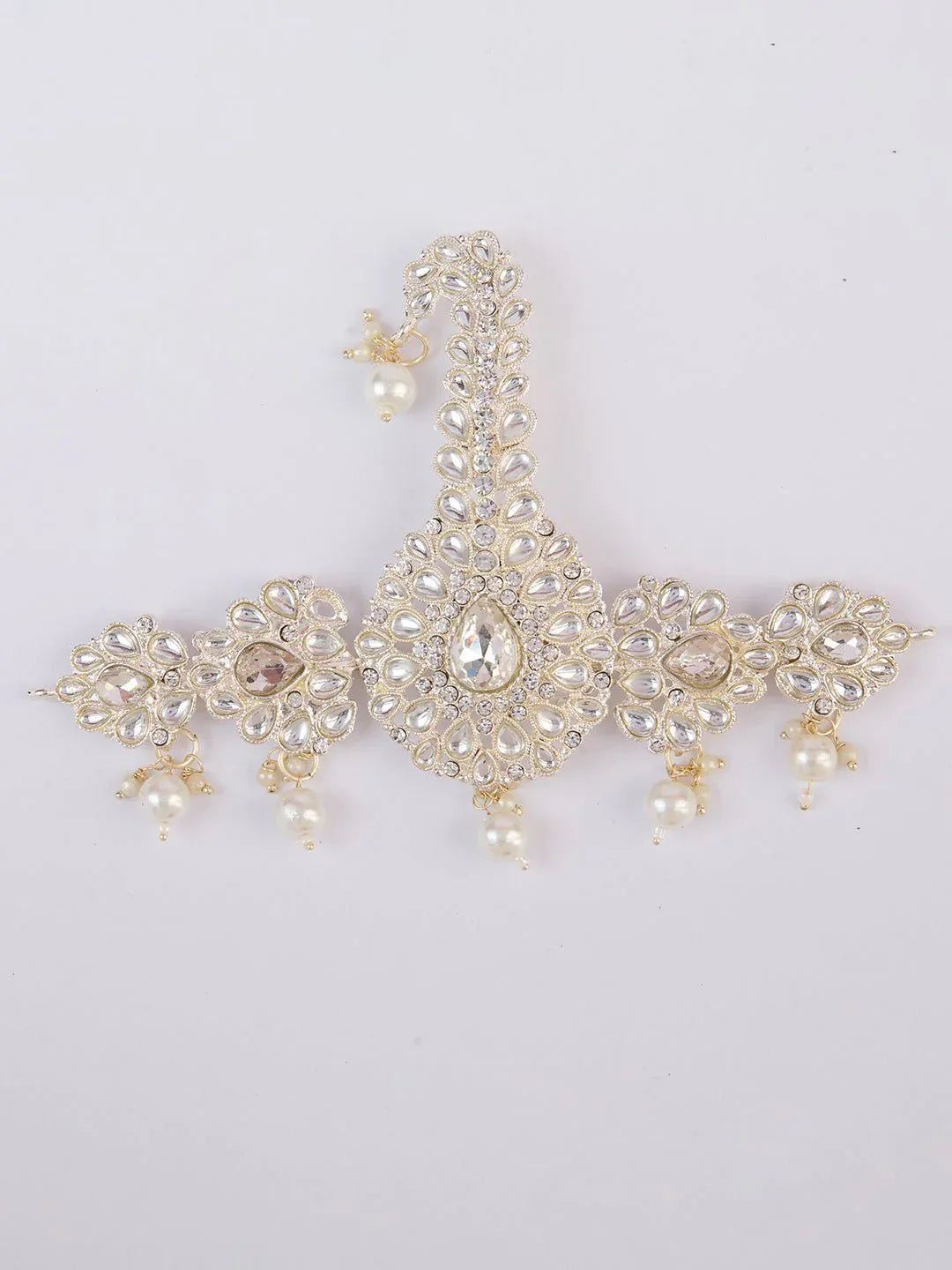 Men's Silver Kundan Polki Kalangi