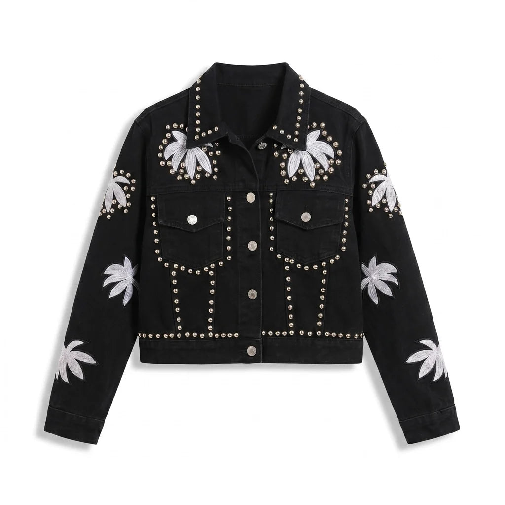 Mildred Cropped Denim Jacket