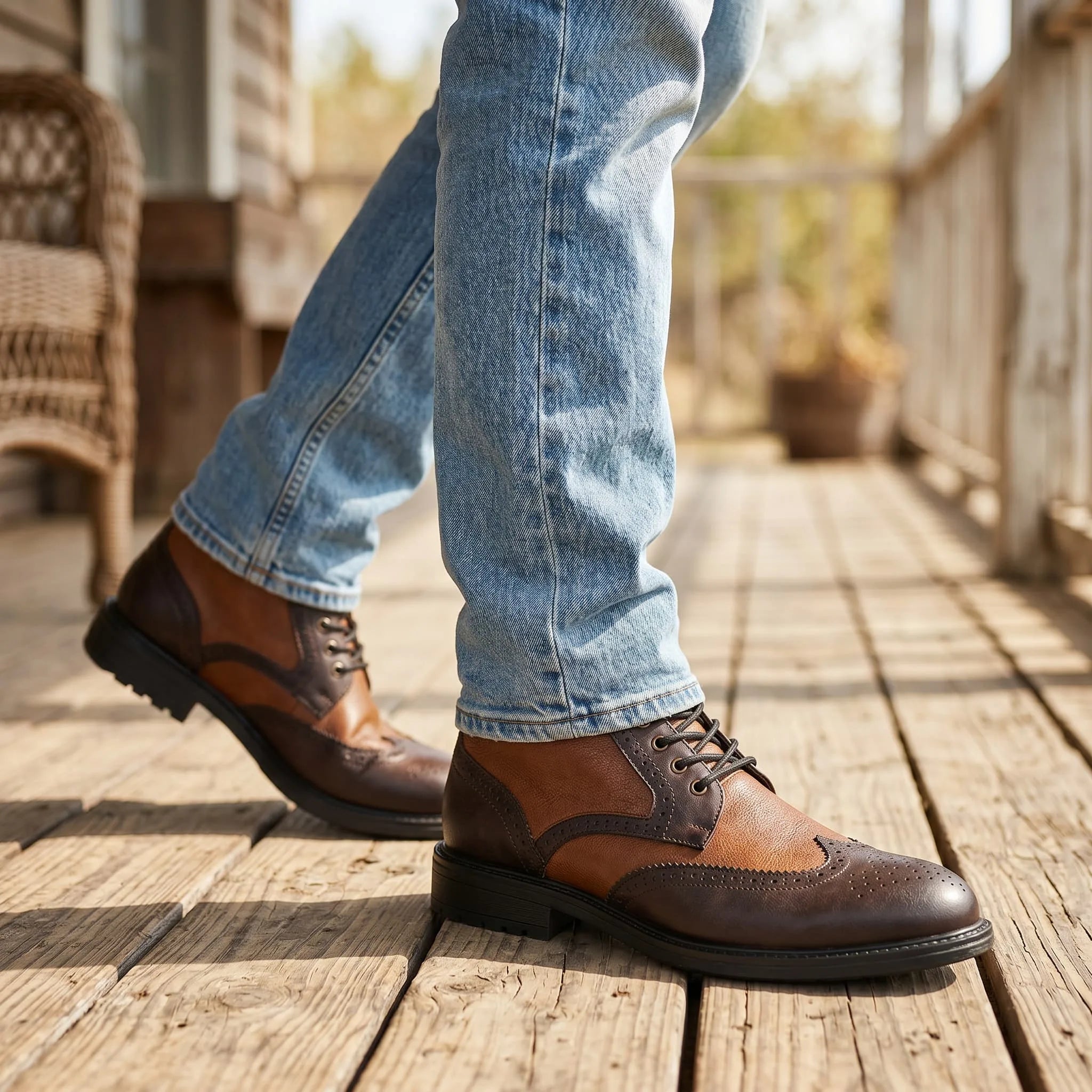 Mustang '05 Wingtip Boots