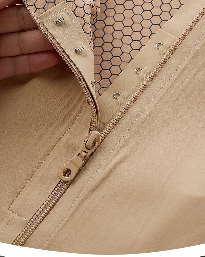 High Compression Seamless Tummy Control Butt Lifting Zipper Shapewear