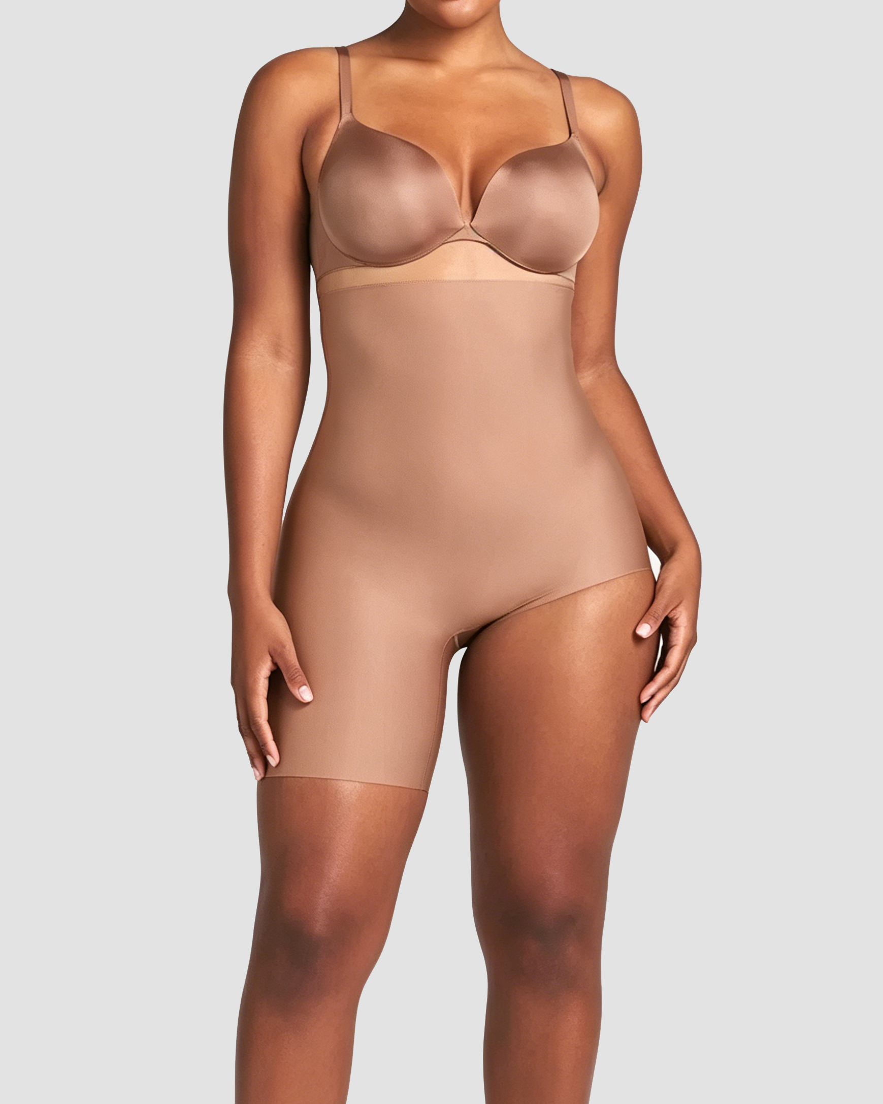 High Waist Tummy Control  Left Leg Solution Shapewear Shorts  - By Qivii