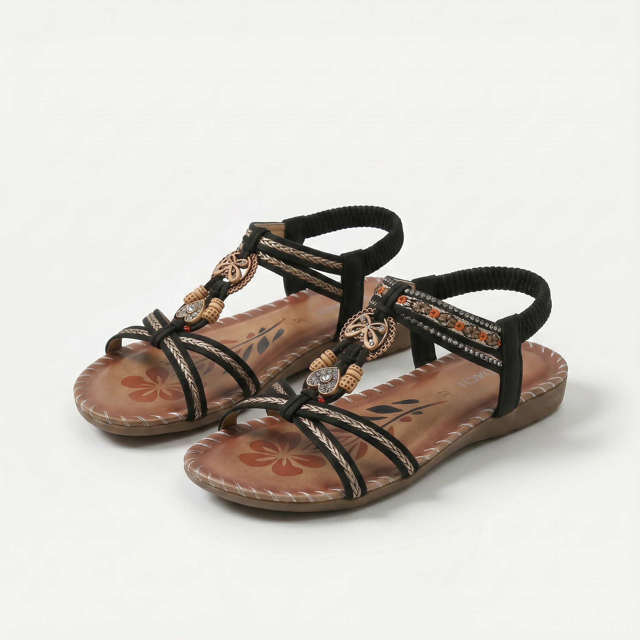 Nada – Orthopädische Sandalen im Ibiza-Stil für Komfort & Eleganz  - By Qivii