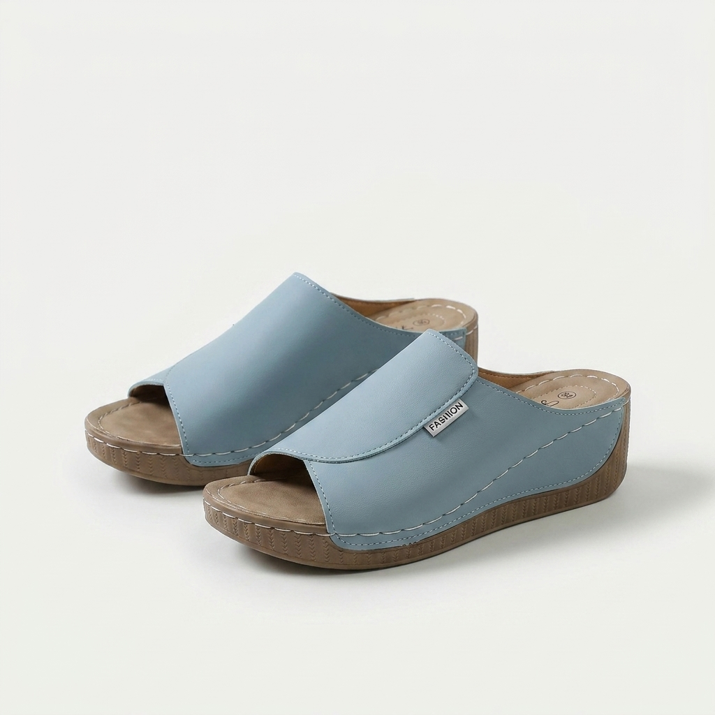 Indy – Komfort Pantolette mit Fußgewölbe-Unterstützung  - By Qivii
