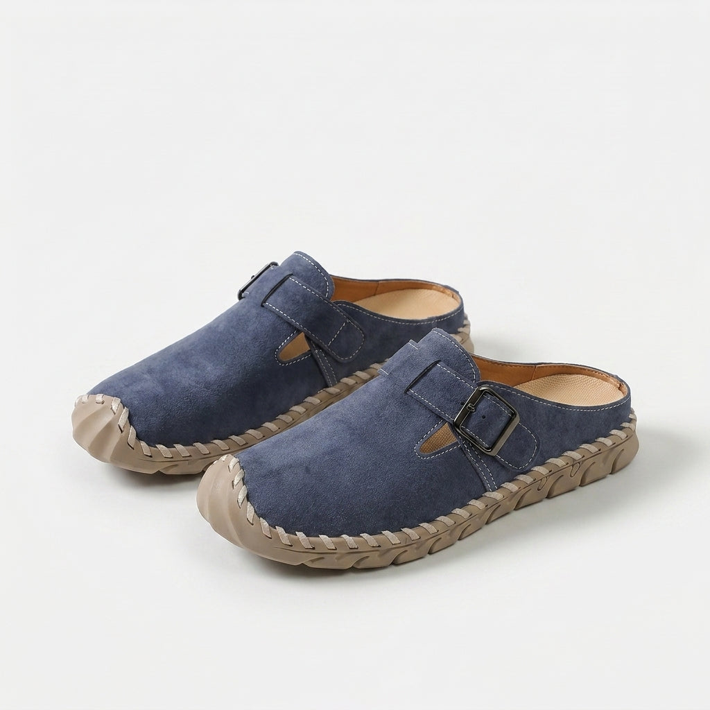 Marly - Komfort-Pantolette mit Schnalle  - By Qivii