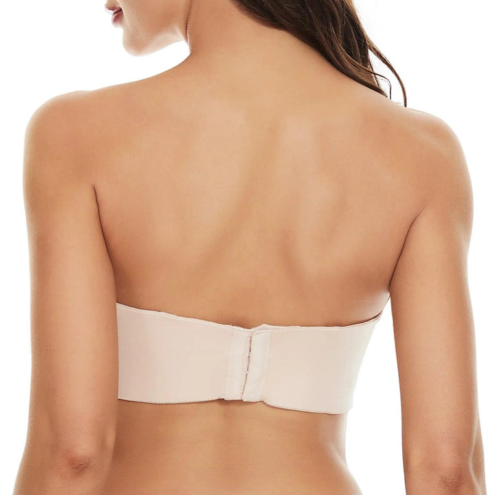 New | Flex-Fit No-Slip Bandeau Bra by Qivii - qivii