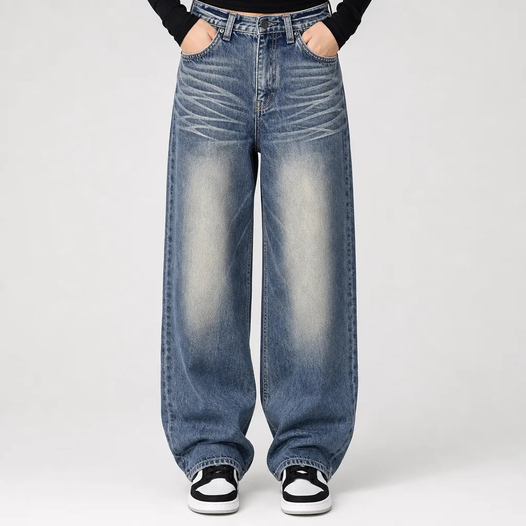Nora | Womens Baggy Wide Leg Jeans