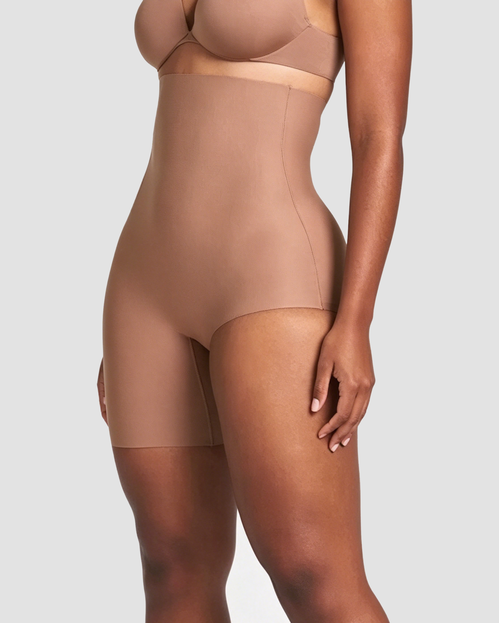 High Waist Tummy Control  Left Leg Solution Shapewear Shorts  - By Qivii