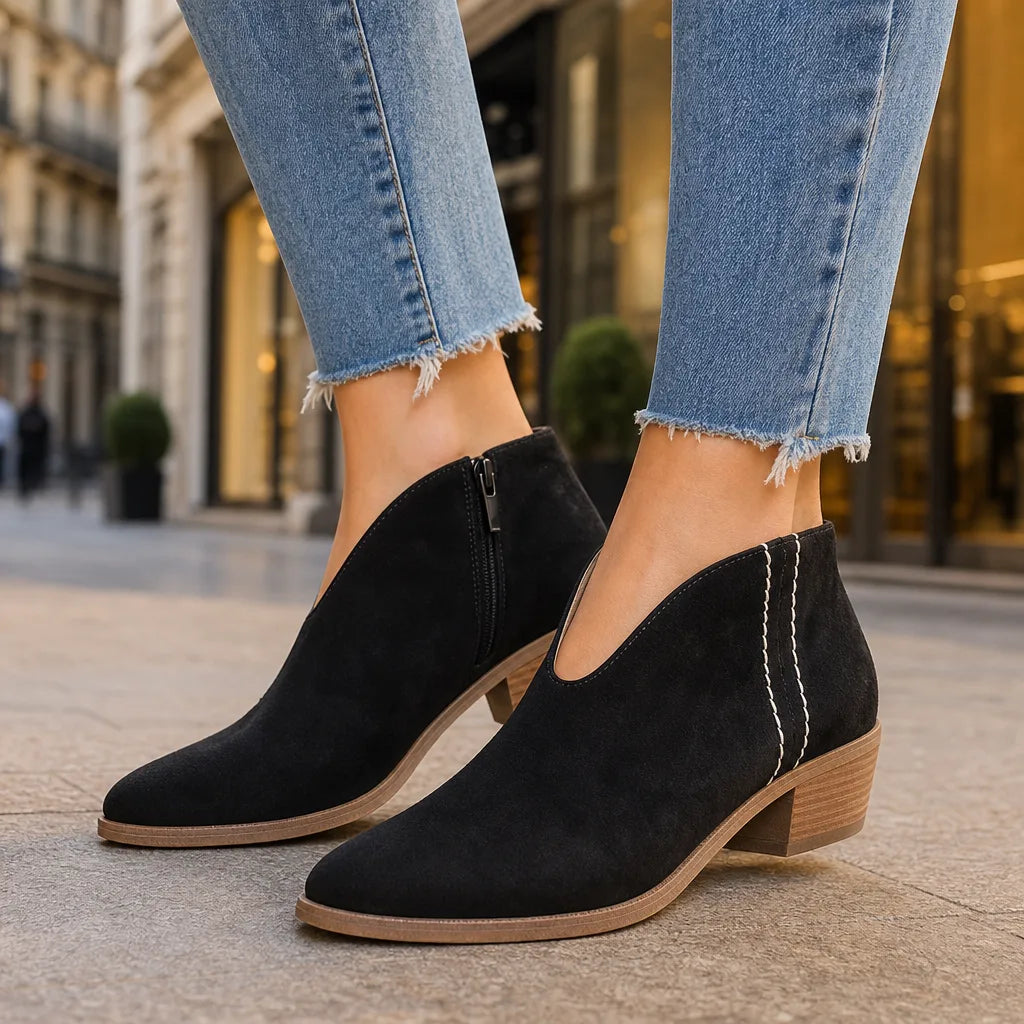 Odalys | Womens Fall Leopard Ankle Booties