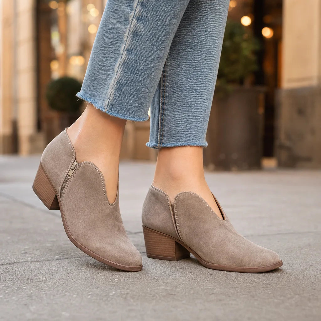 Odalys | Womens Fall Leopard Ankle Booties