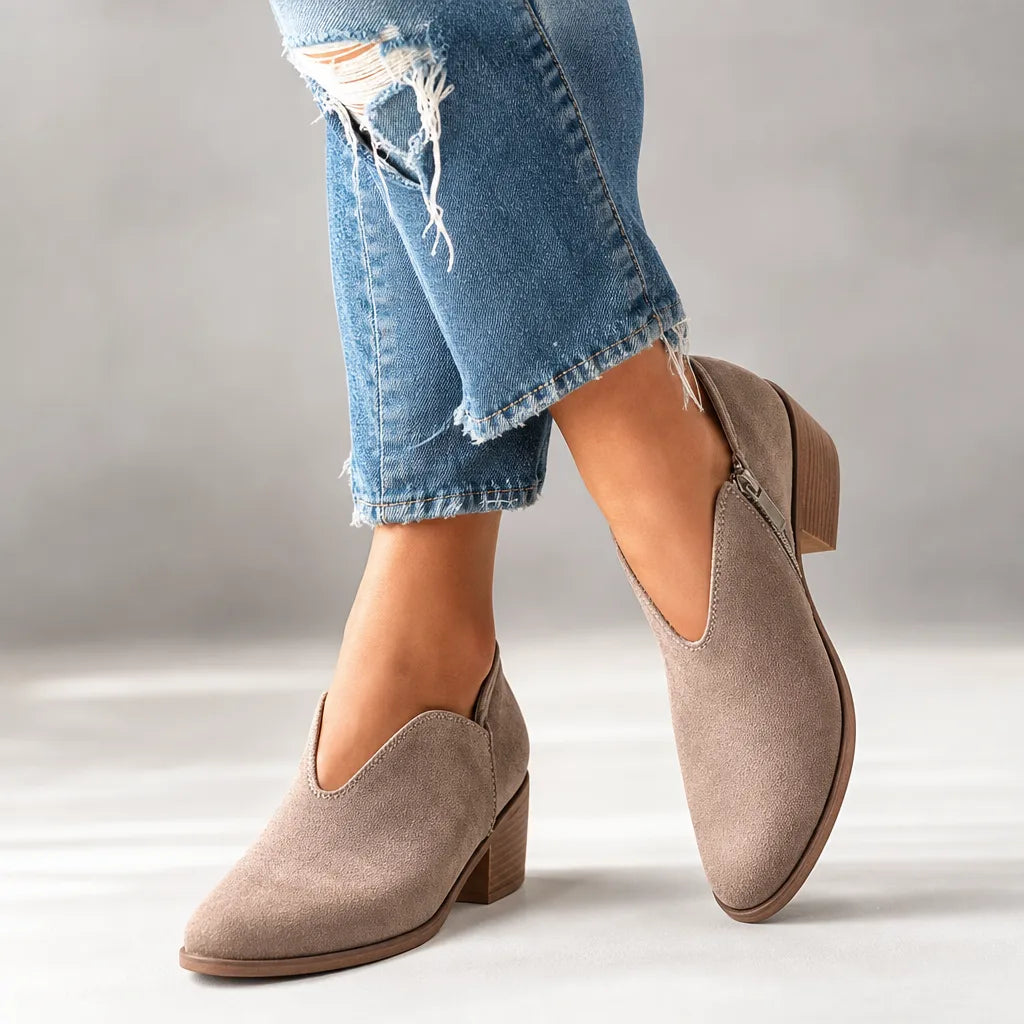 Odalys | Womens Fall Leopard Ankle Booties
