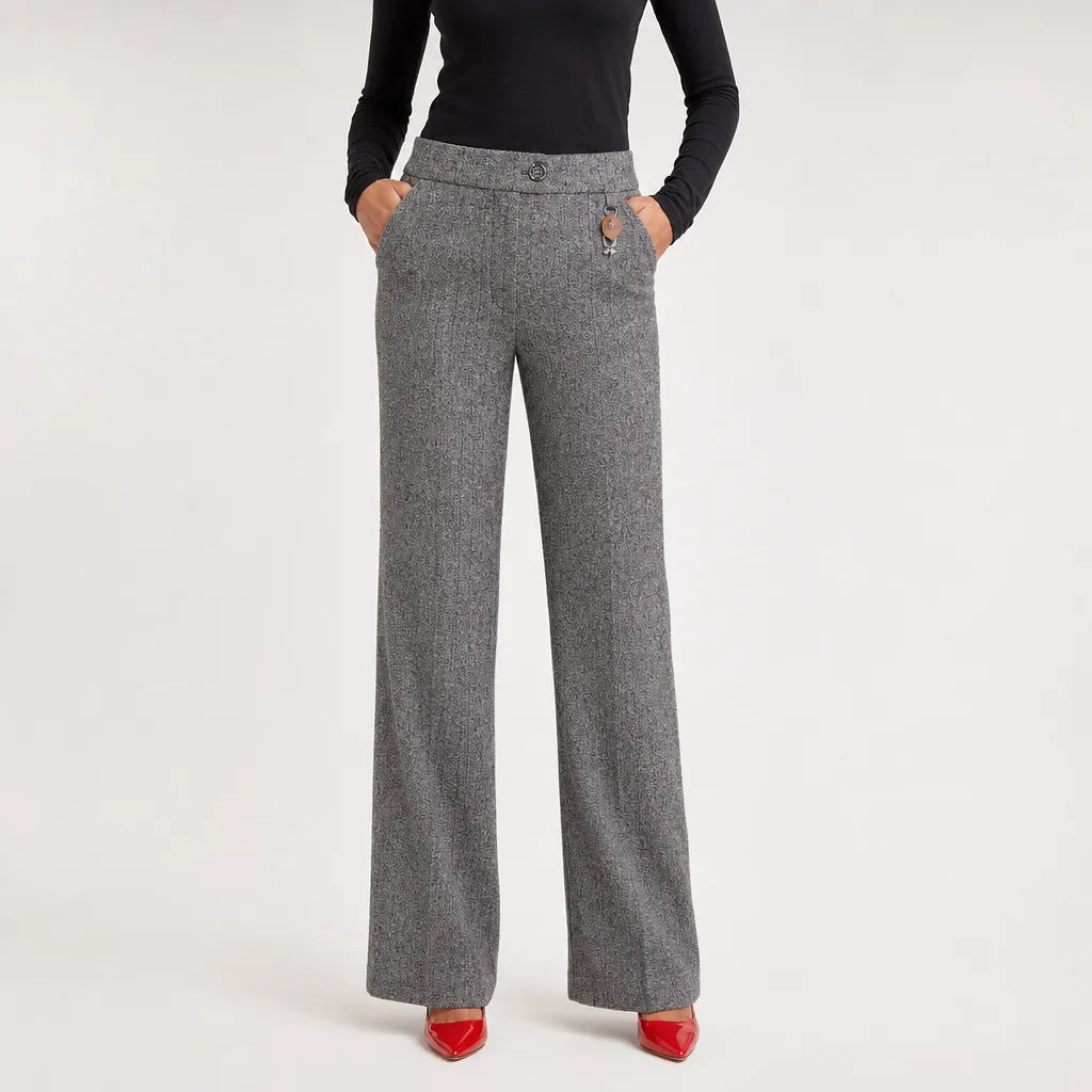 Odette | Womens Wool Flare Pants
