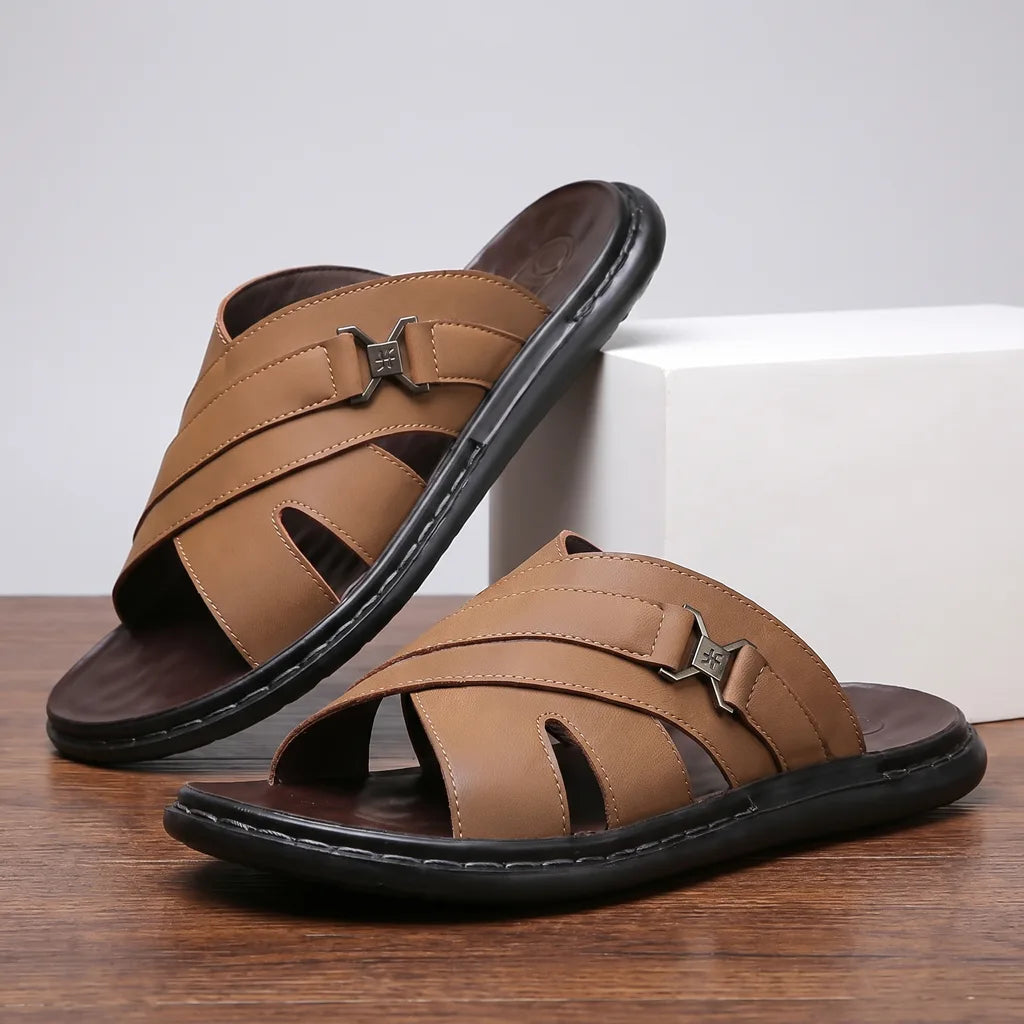 Oliver Open Toe Slides