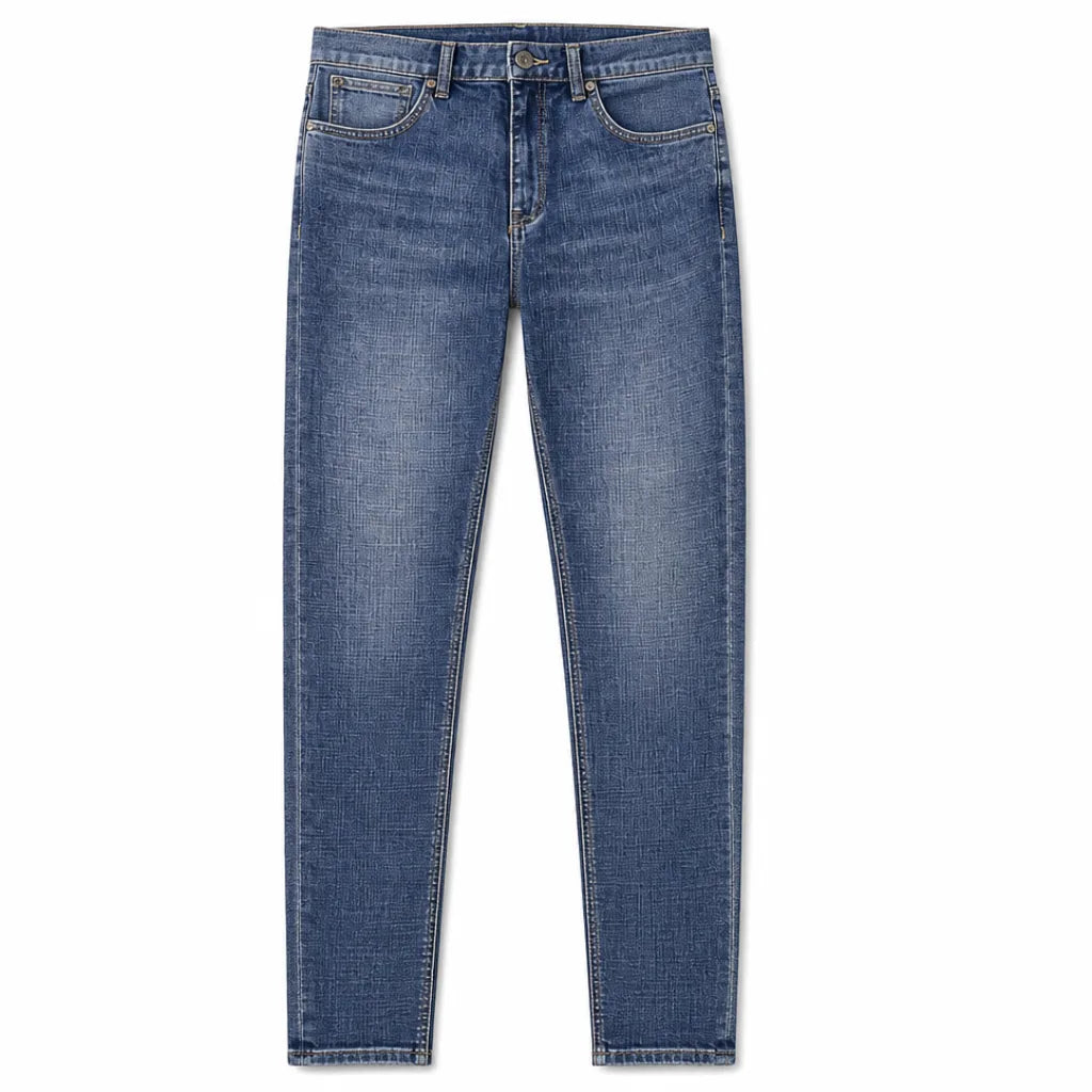 Omer | Mens Blue Straight Leg Jeans