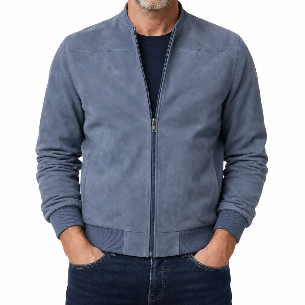 Owen | Mens Fall Suede Bomber Jacket