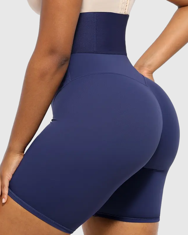 High Waist Tummy Control Shapewear Zipper Shorts