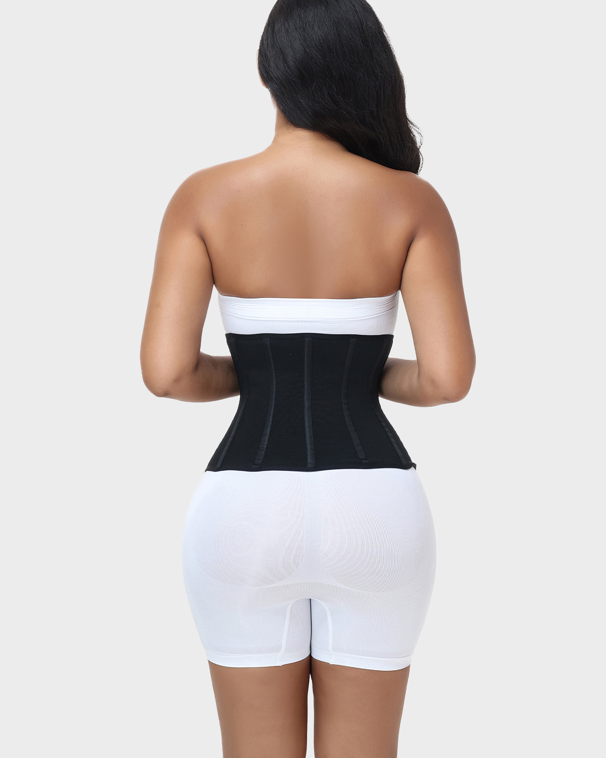 High Compression Front Zipper Multi Hooks Tummy Control Waist Trainer