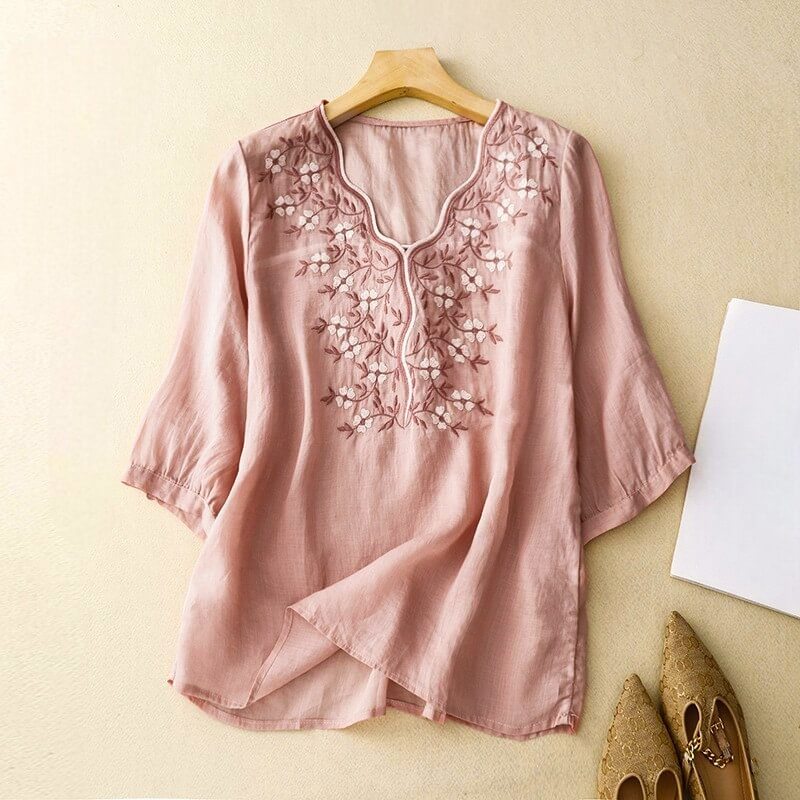 Iris Cotton-Linen Shirt  - By Qivii
