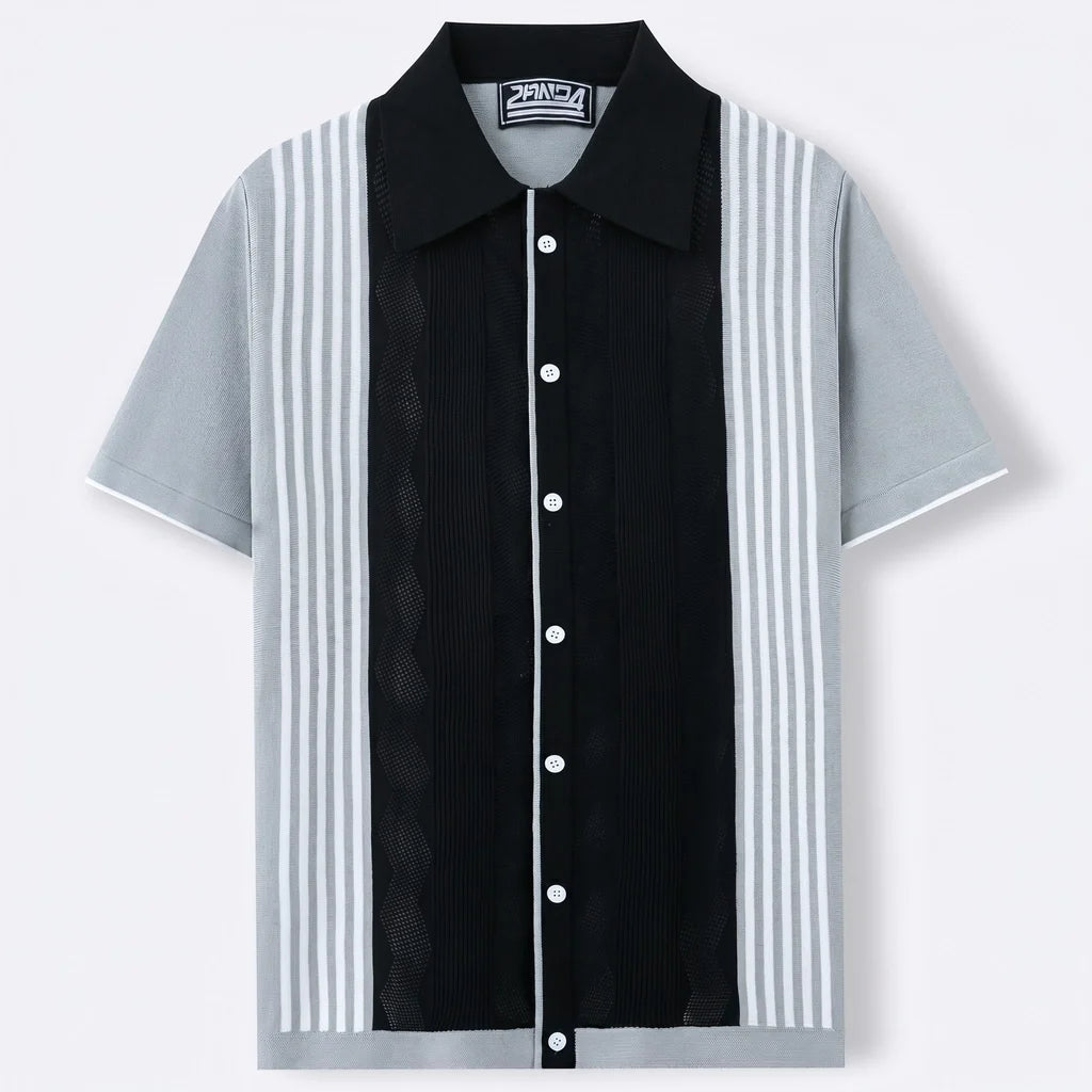 Paul Striped Knit Polo