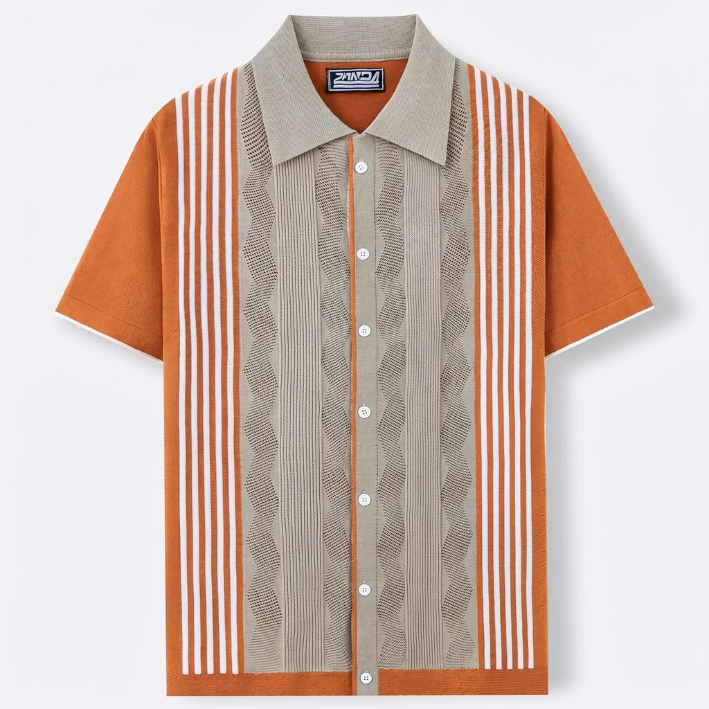 Paul Striped Knit Polo