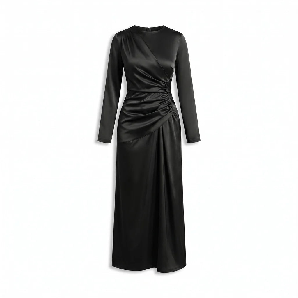 Petra Satin Midi Dress