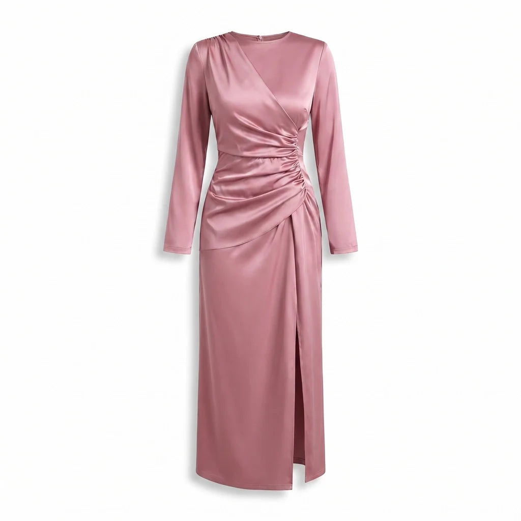 Petra Satin Midi Dress