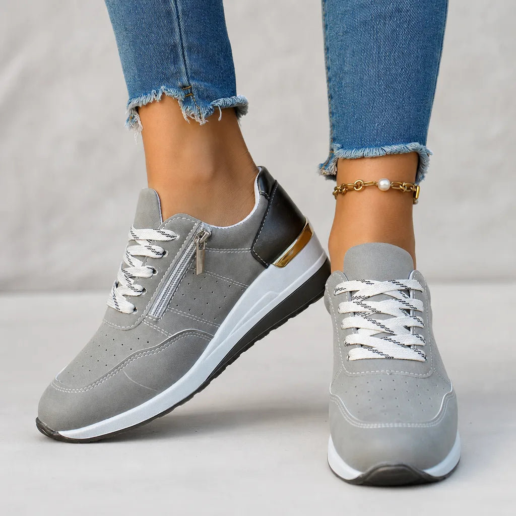 Petra Wedge Zip Sneakers
