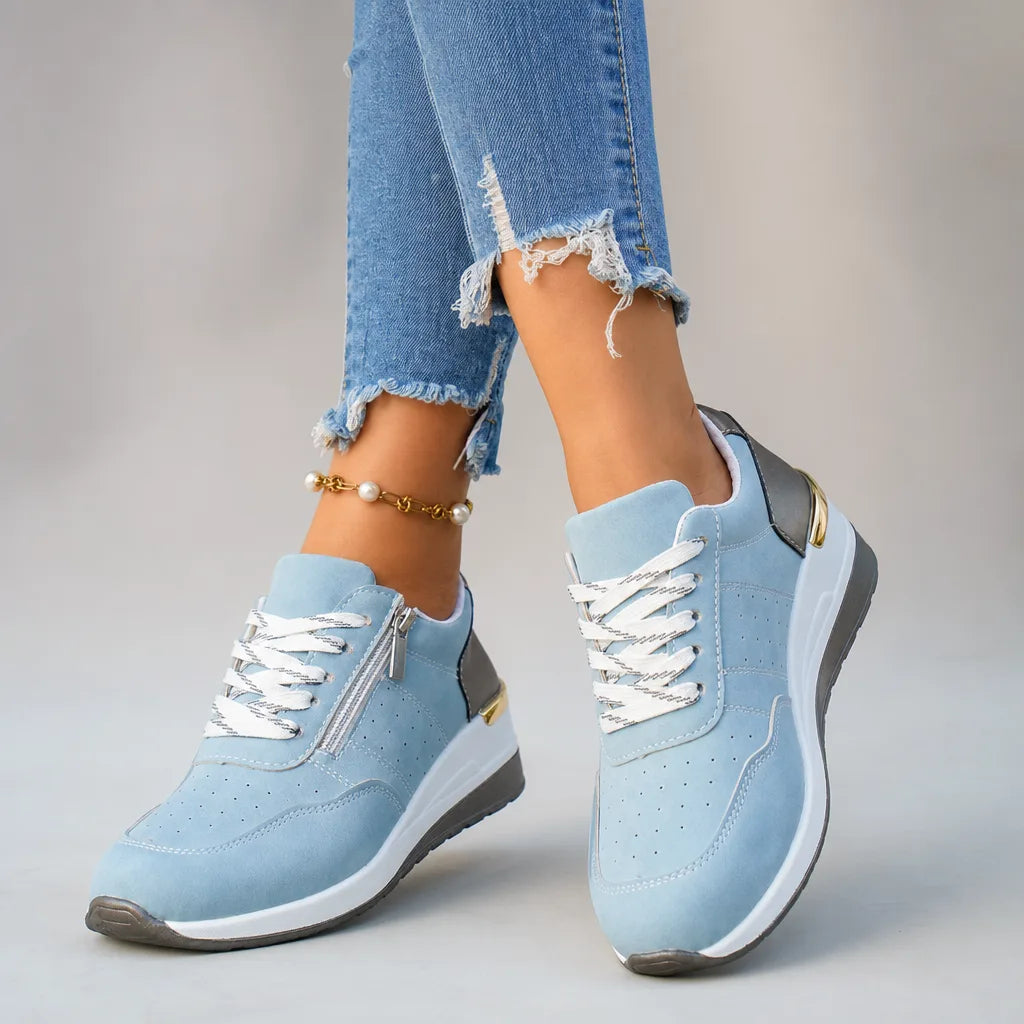 Petra Wedge Zip Sneakers