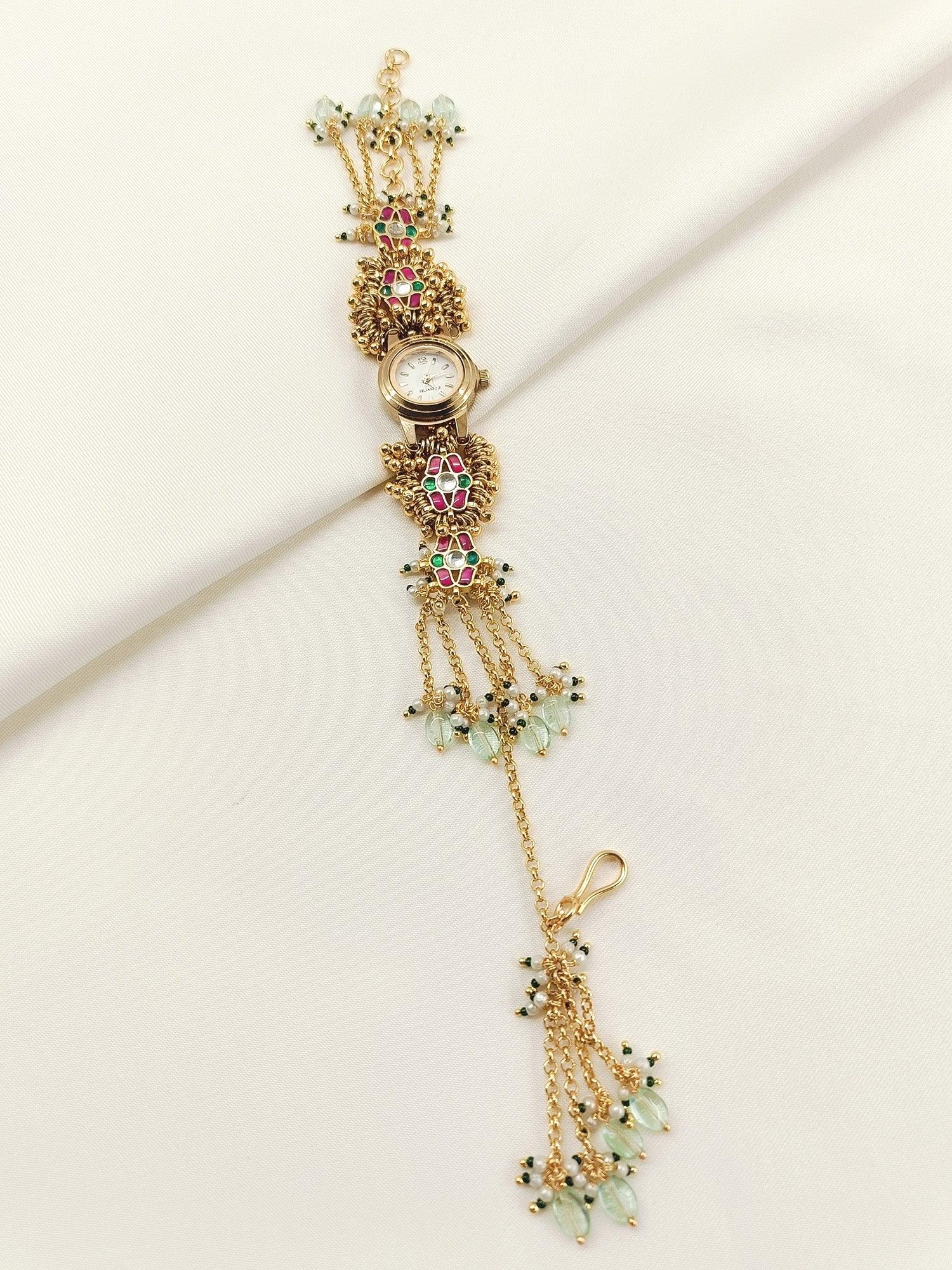 Neelakshi's Paachi Kundan Watch